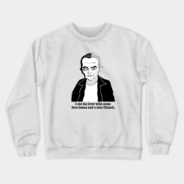 HANNIBAL LECTER FAN ART Crewneck Sweatshirt by cartoonistguy